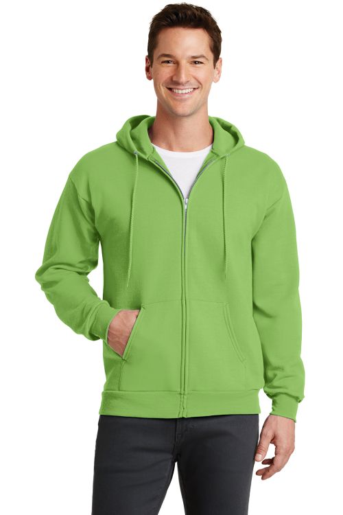Port & Company-Core Fleece Full-Zip Hooded Sweatshirt PC78ZH Kelly 