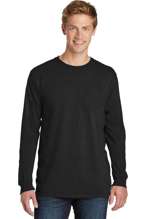 Port Company Pigment-Dyed Long Sleeve Tee PC099LS Tiny Fish