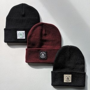 logo with screen printed canvas logo patches