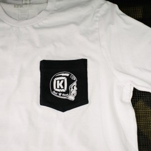 Screen printed pocket tee