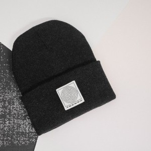 Screen printed patch beanie for Trench