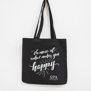 Screen printed tote for Del Monte Spa