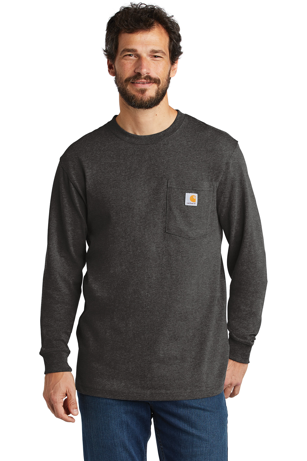 Carhartt Workwear Pocket Long Sleeve T-Shirt CTK126 - Tiny Fish Printing